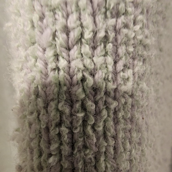 Free People Lime grey combo  Oversized pullover Sweater - Picture 4 of 8